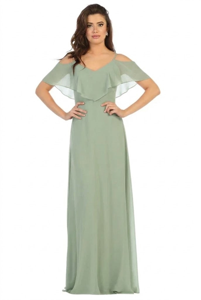 Vestido de Dama de Honor May Queen MQ1686 - SAGE