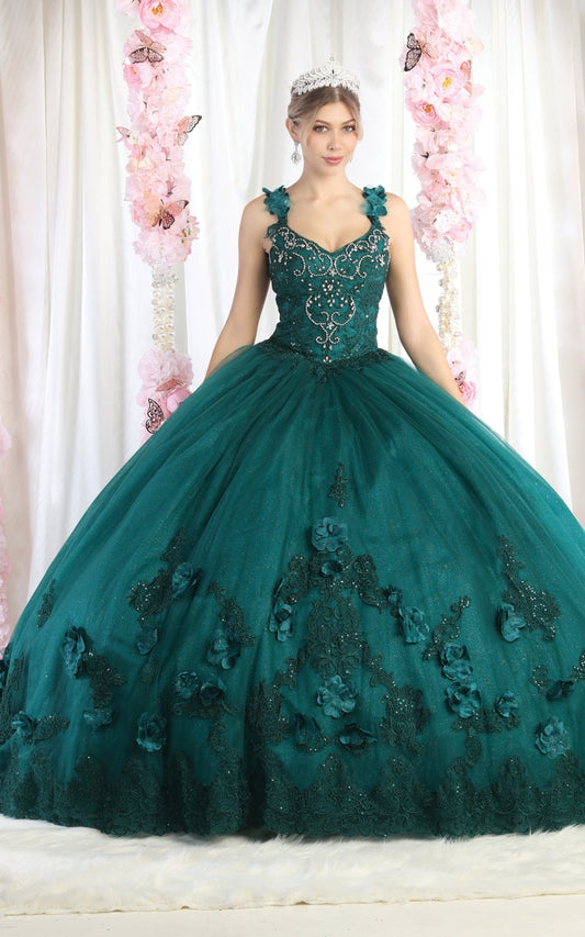 Vestido de XV Años Layla K LK180 - HUNTER GREEN