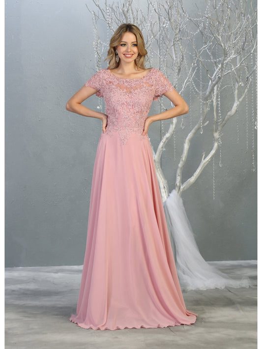 Vestido para Mamá de la Novia May Queen MQ1763 - DUSTY ROSE
