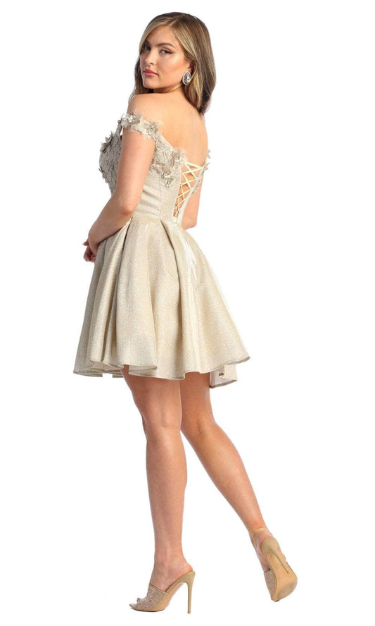 Vestido Corto de Cóctel May Queen MQ1906