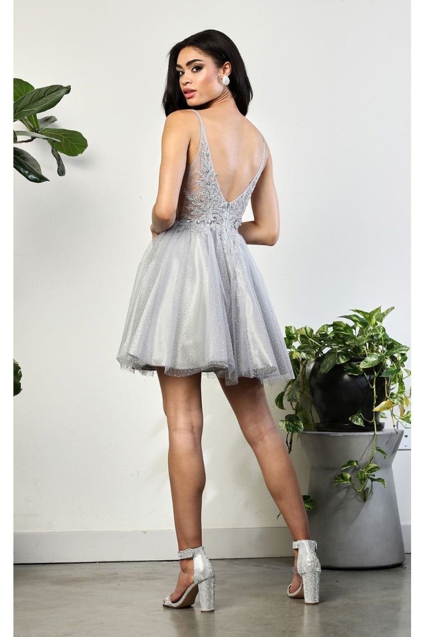 Vestido Corto de Cóctel May Queen MQ2025