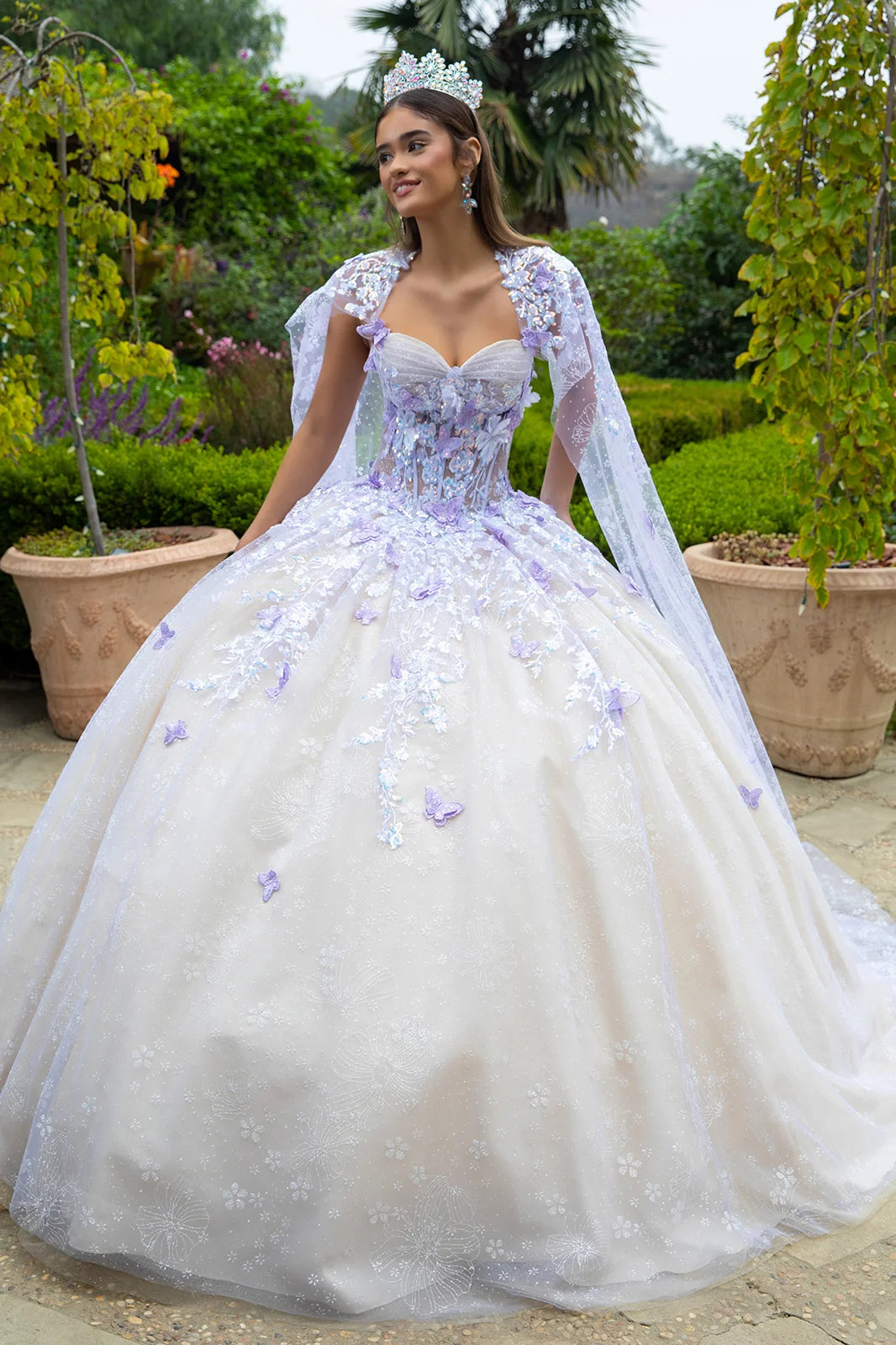 Vestido de XV Años GLS by Gloria GL3501 - LILAC/CHAMPAGNE