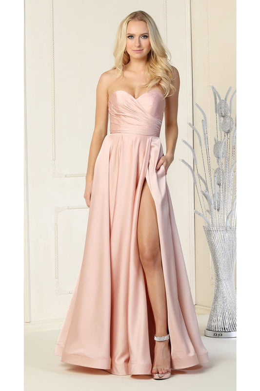 Vestido de Dama de Honor May Queen MQ1846 - BLUSH