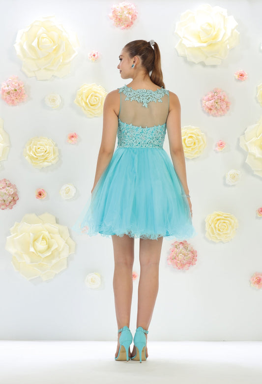 Vestido Corto de Cóctel May Queen MQ1429