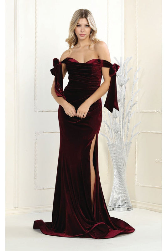 Vestido de Prom Royal Queen RQ7994 - BURGUNDY