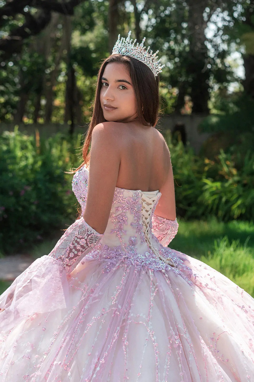 Vestido de XV Años GLS by Gloria GL3234 - LILAC/CHAMPAGNE