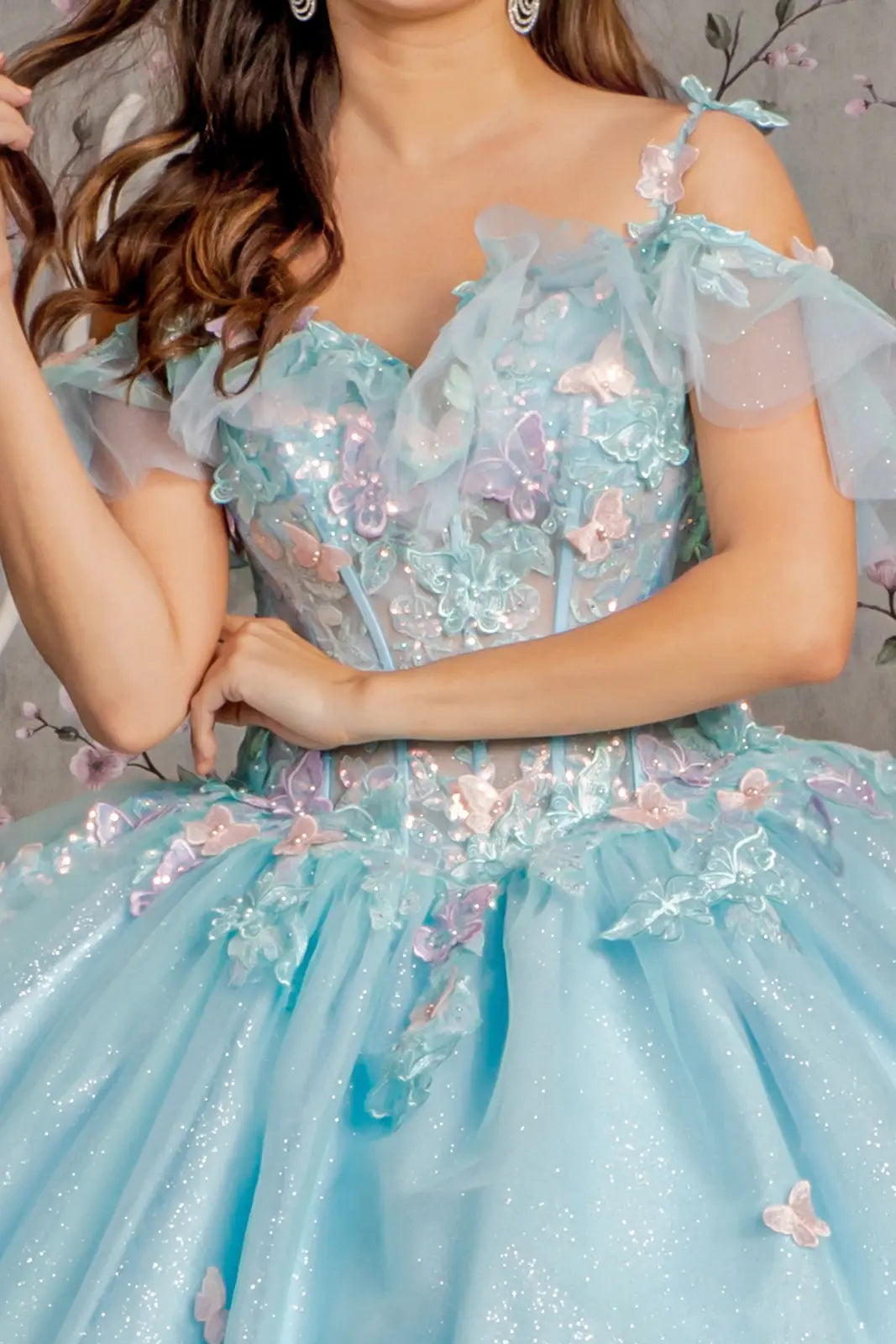 Vestido de XV Años GLS by Gloria GL3483 - BABY BLUE
