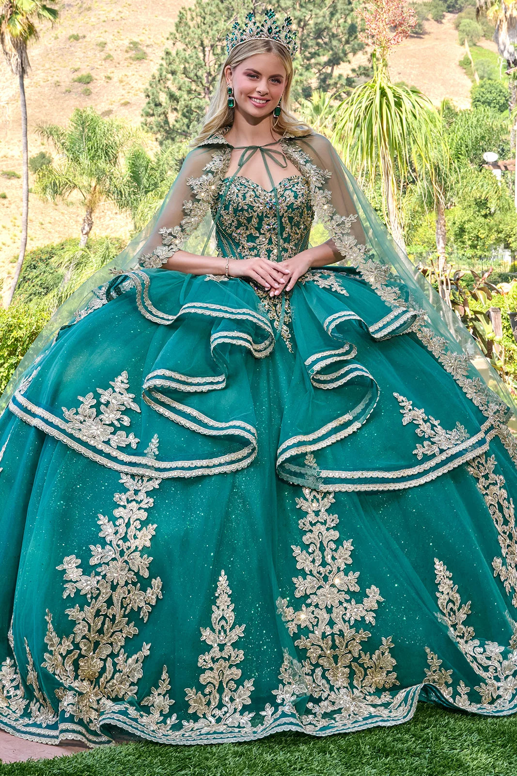 Vestido de XV Años Elizabeth K GL3671 - GREEN