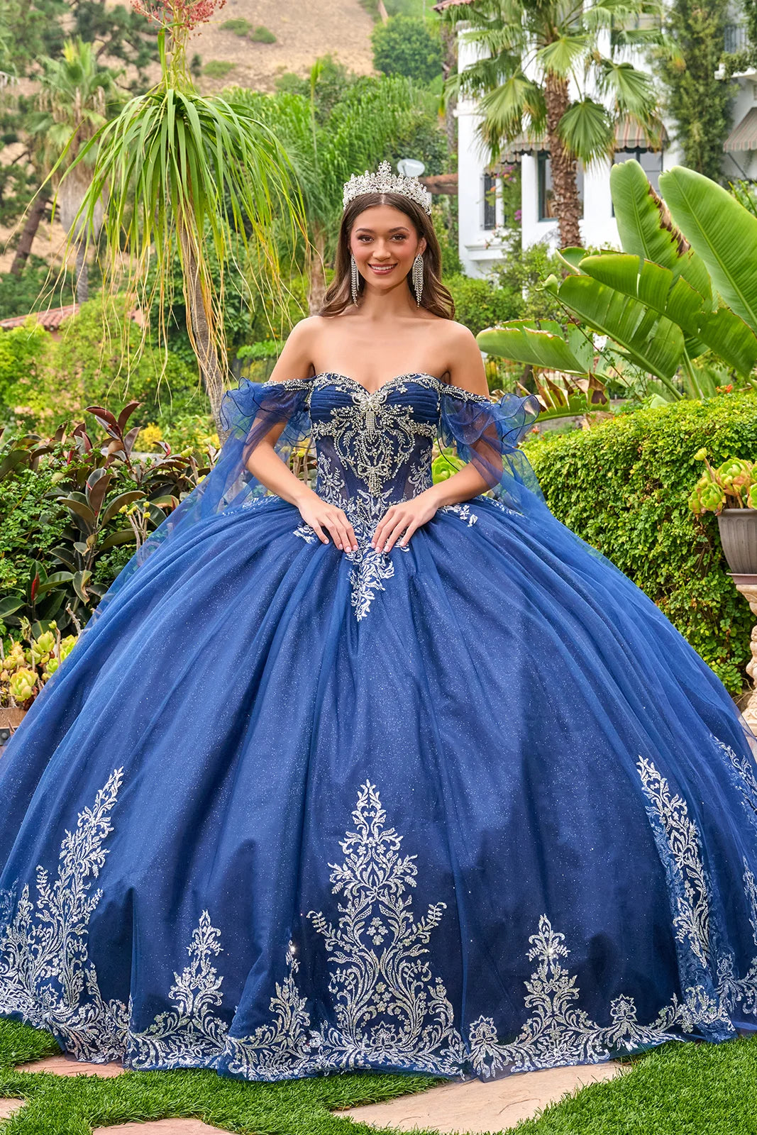 Vestido de XV Años Elizabeth K GL3752 - NAVY