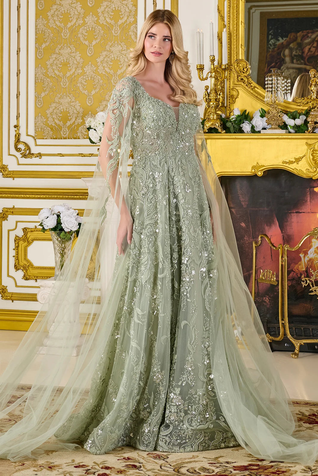 Vestido para Mamá de la Novia GLS by Gloria GL3838 - SAGE