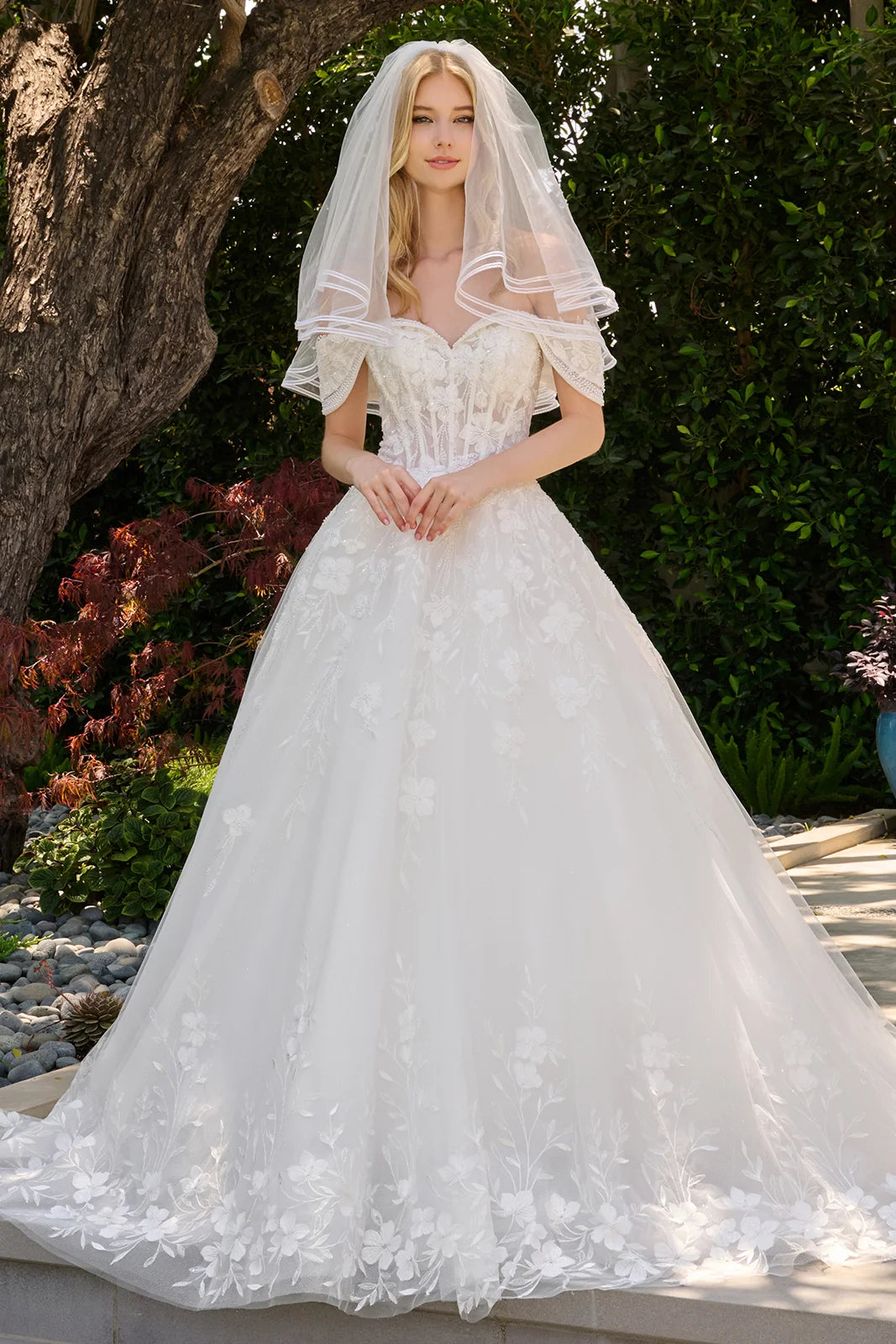 Vestido de Novia GLS by Gloria GL3845 - OFF WHITE