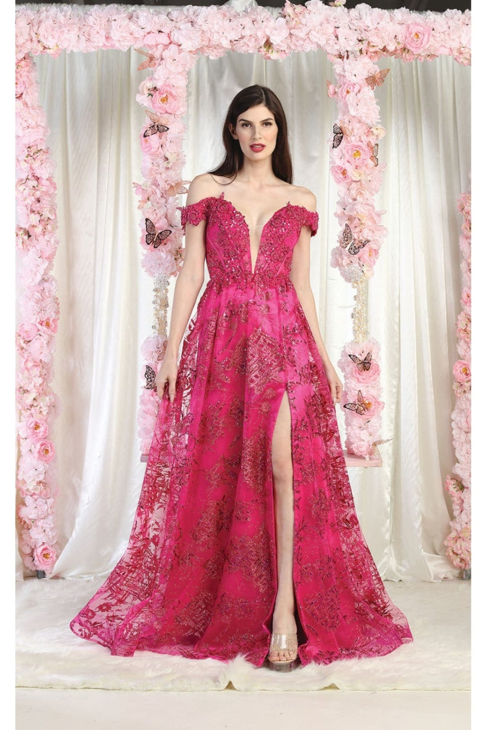 Vestido de Prom May Queen MQ1975 - FUCHSIA