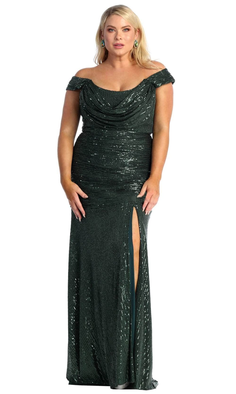 Vestido de Prom Royal Queen RQ7950 - HUNTER GREEN