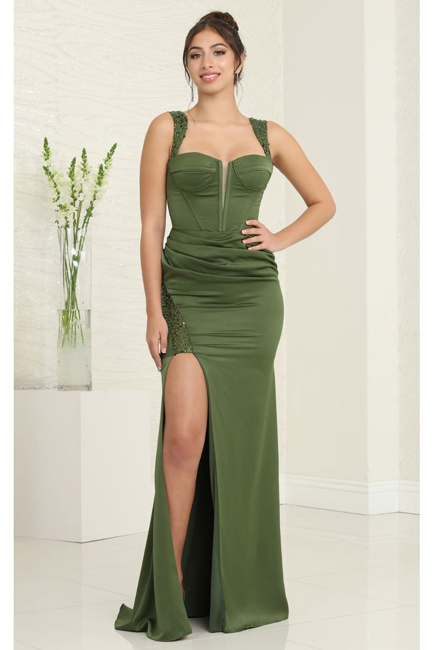 Vestido de Prom May Queen MQ2001 - OLIVE
