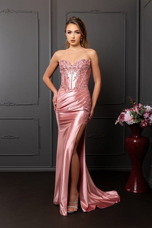 Vestido de Prom May Queen MQ2207 - DUSTY ROSE
