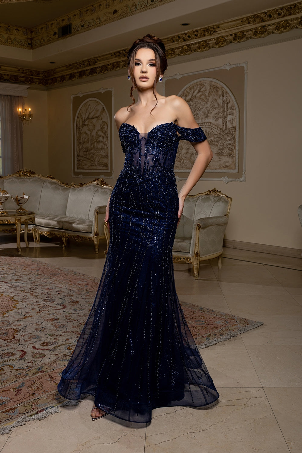Vestido de Prom Royal Queen RQ8233 - NAVY