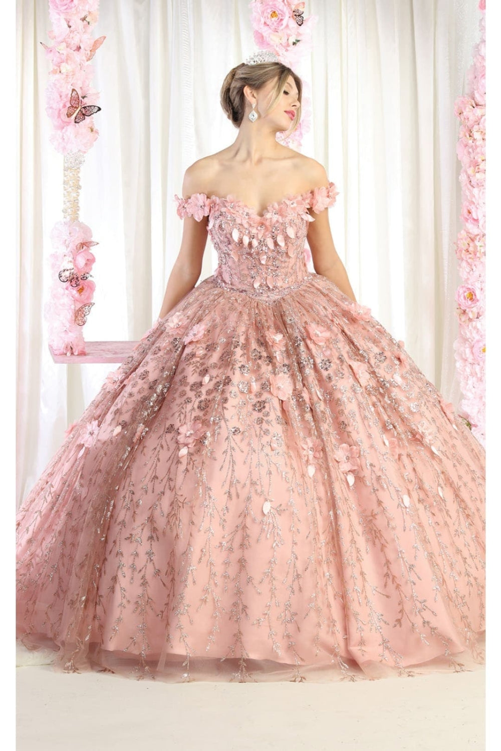 Vestido de XV Años Layla K LK192 - ROSE GOLD