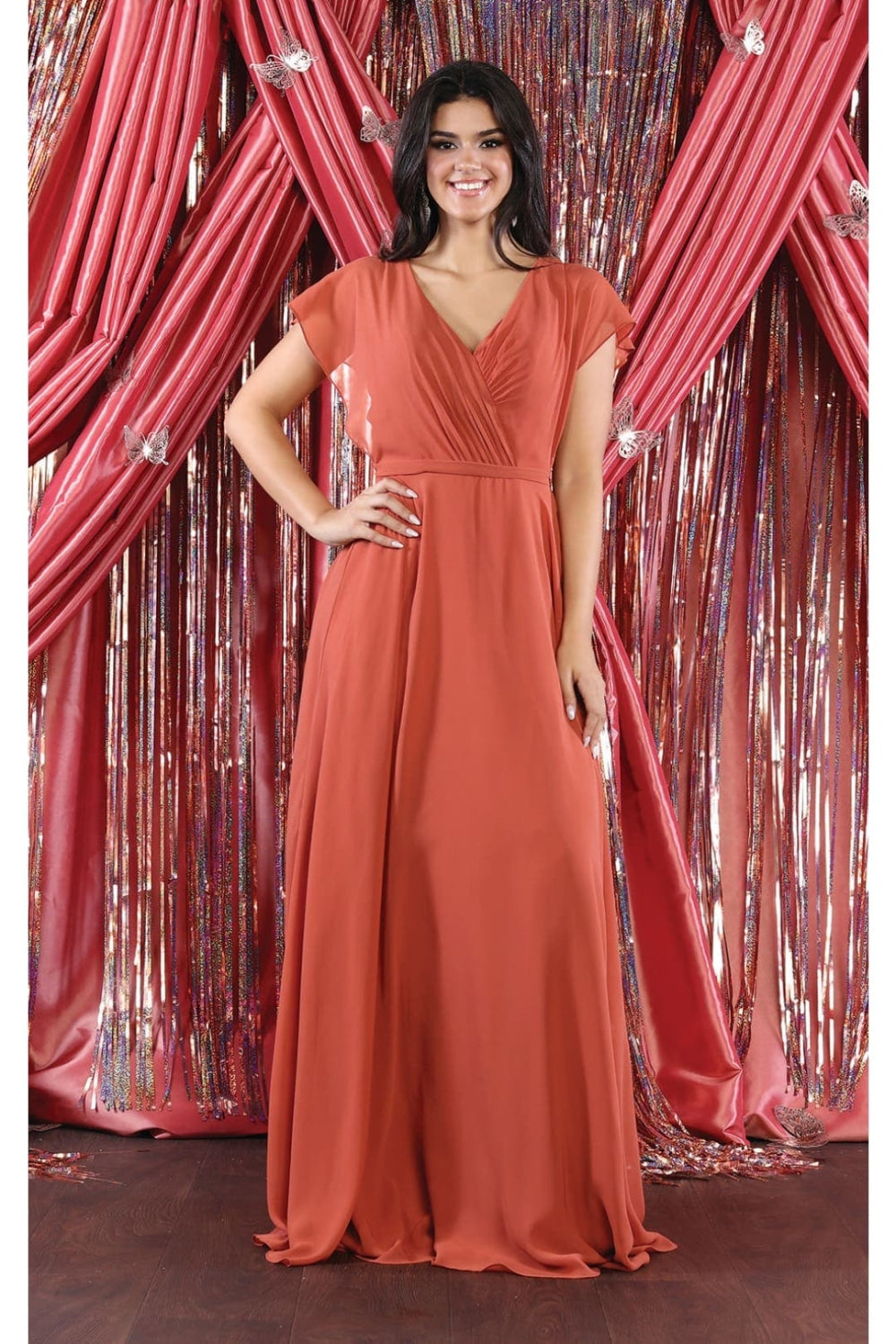 Vestido para Mamá de la Novia May Queen MQ1917 - RUST