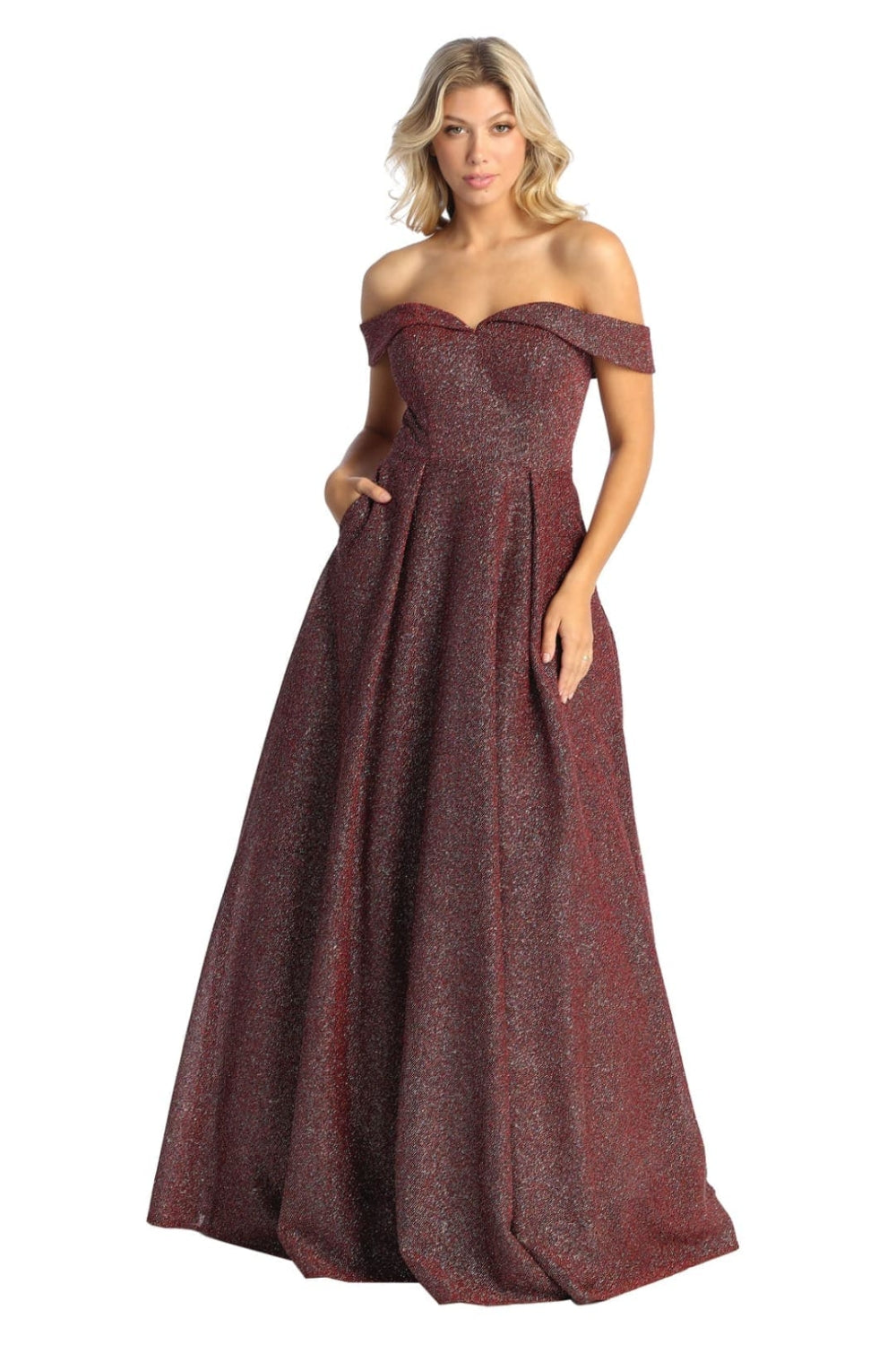 Vestido de Prom May Queen MQ1915 - BURGUNDY