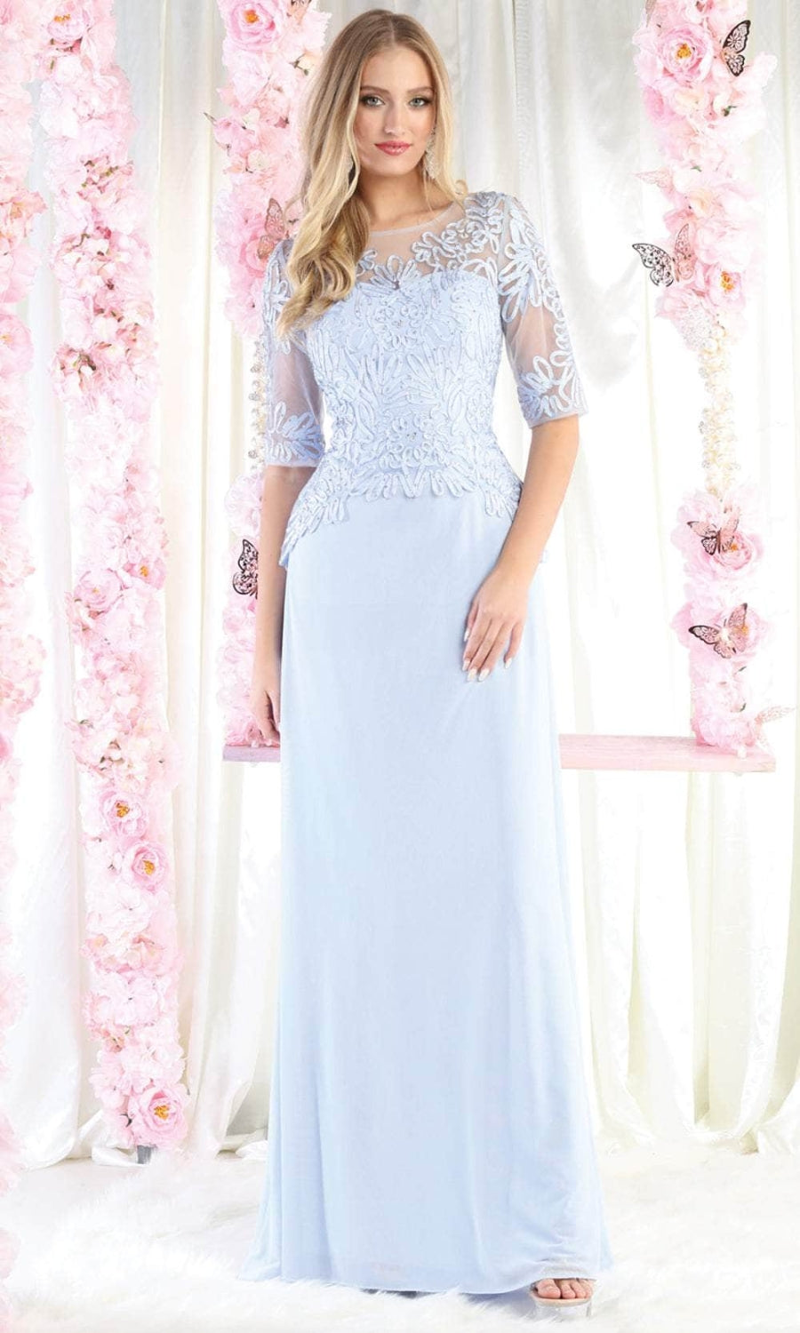 Vestido de Noche May Queen MQ1979 - DUSTY BLUE