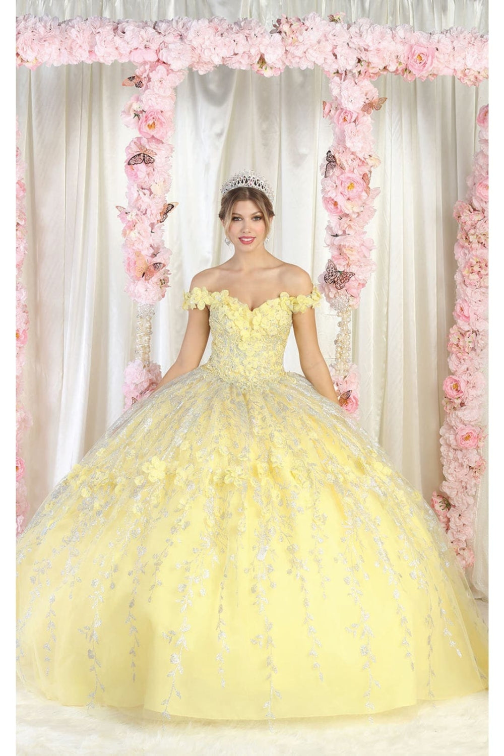 Vestido de XV Años Layla K LK198 - YELLOW