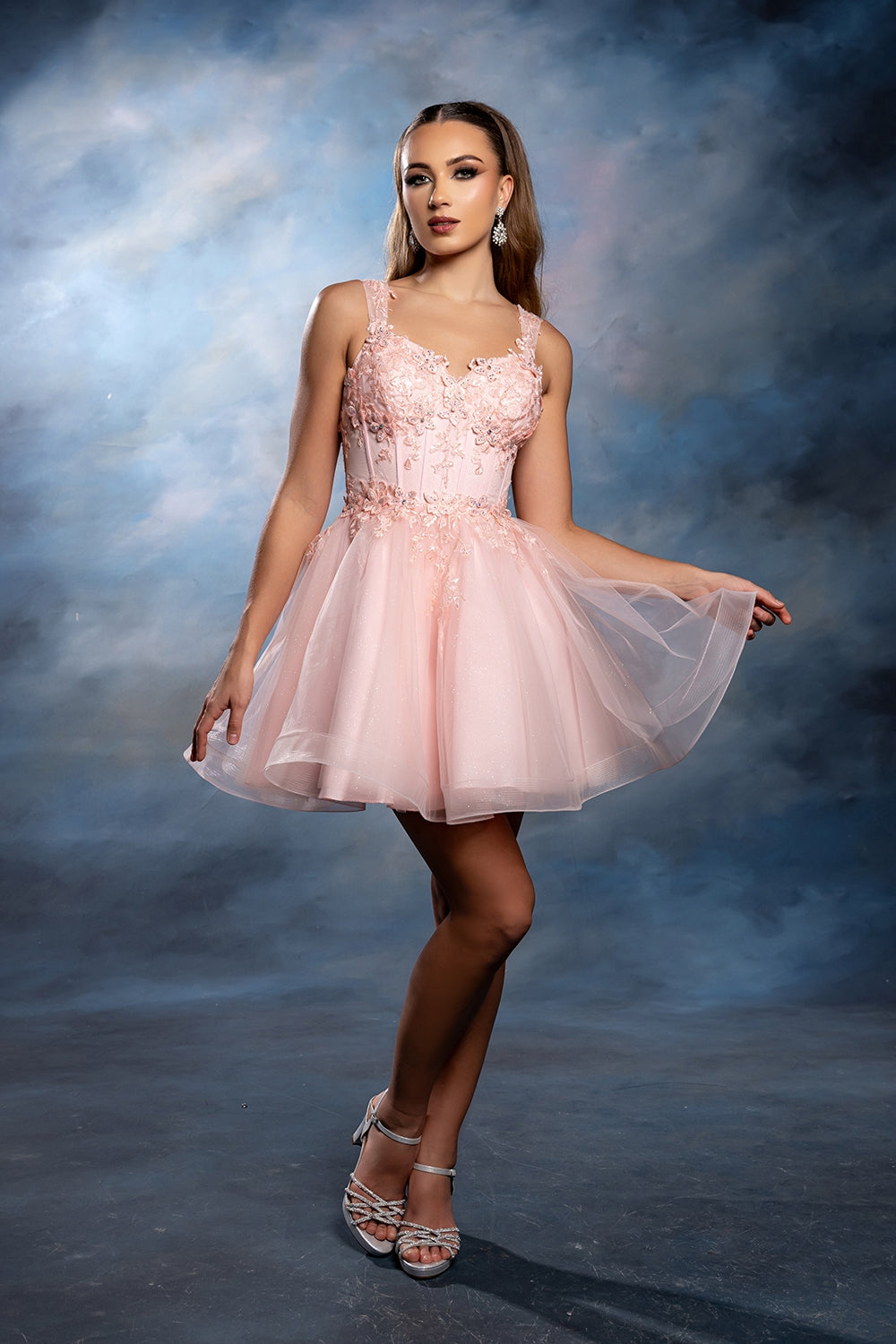 Vestido Corto de Cóctel May Queen MQ2225 - BLUSH