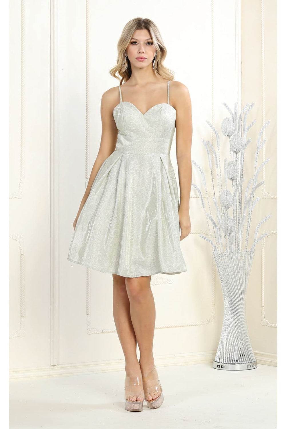 Vestido Corto de Cóctel May Queen MQ1791 - CHAMPAGNE