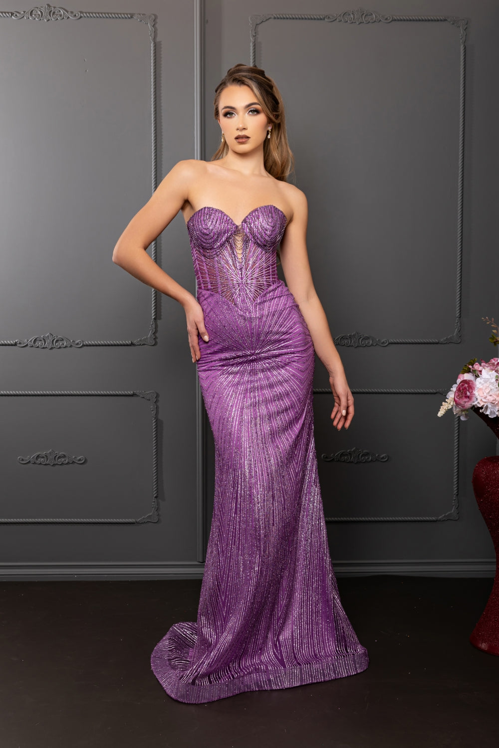 Vestido de Prom May Queen MQ2195 - VIOLET