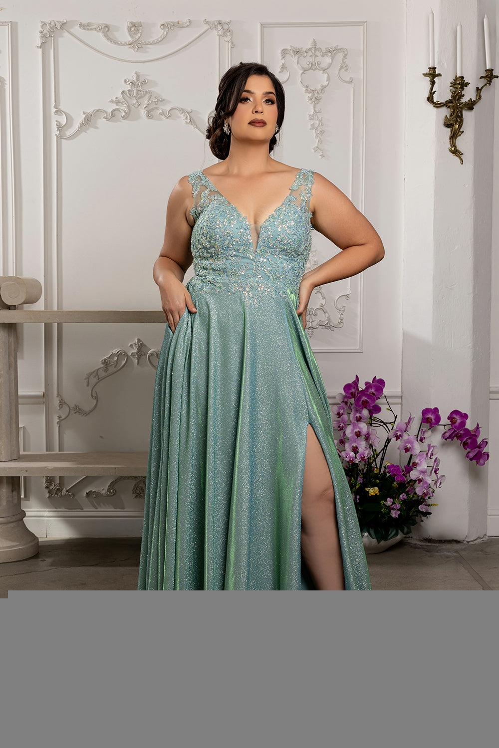 Vestido de Prom May Queen MQ2137 - SAGE