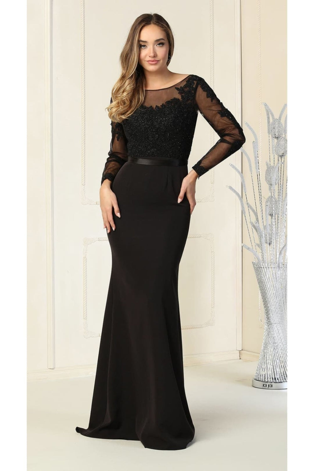 Vestido de Prom May Queen MQ1847 - BLACK