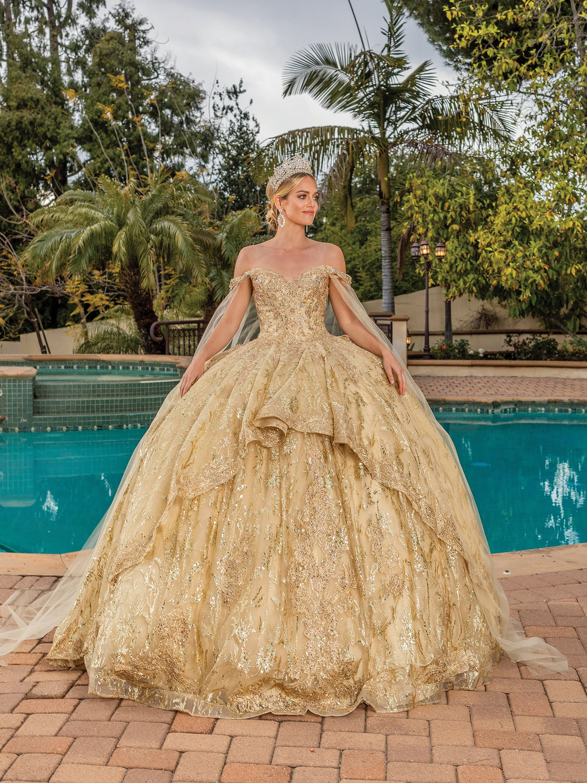 Vestido de XV Años 1782GOLD - 1