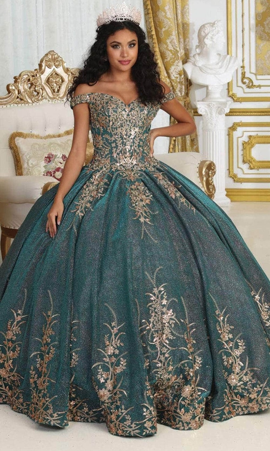 Vestido de XV Años Layla K LK220 - HUNTER GREEN