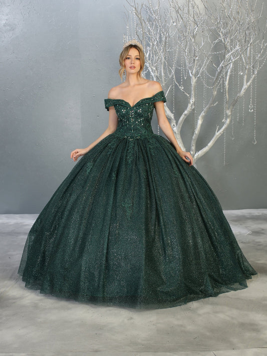Vestido de XV Años Layla K LK151 - HUNTER GREEN