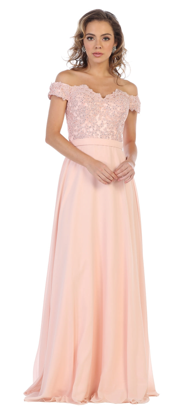 Vestido de Dama de Honor May Queen MQ1601 - BLUSH