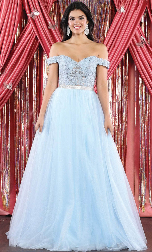 Vestido de Prom May Queen MQ1935 - BABY BLUE