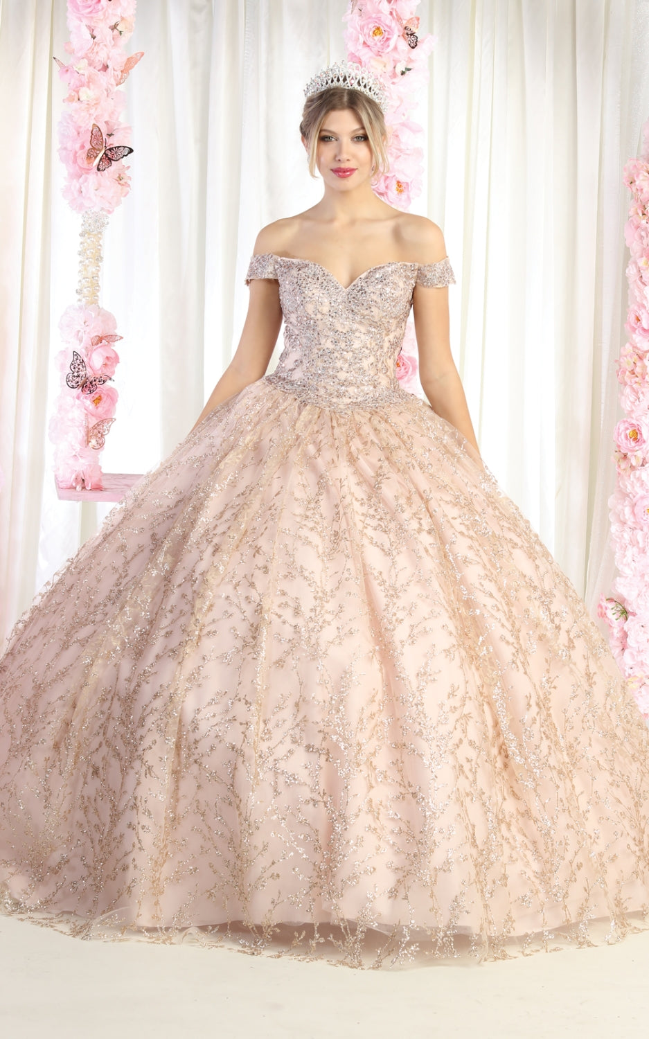 Vestido de XV Años Layla K LK183 - ROSE GOLD