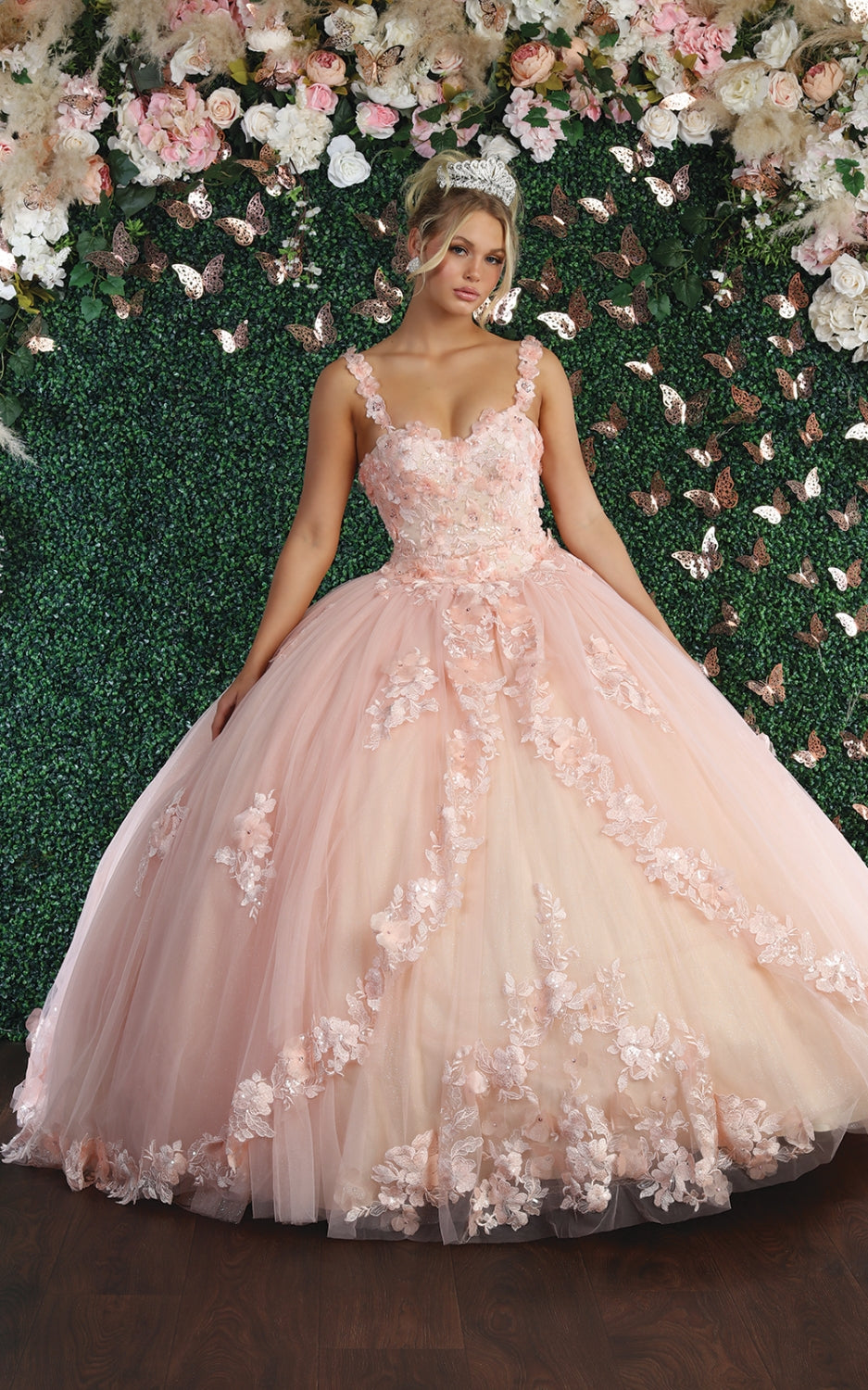 Vestido de XV Años Layla K LK159 - BLUSH/NUDE