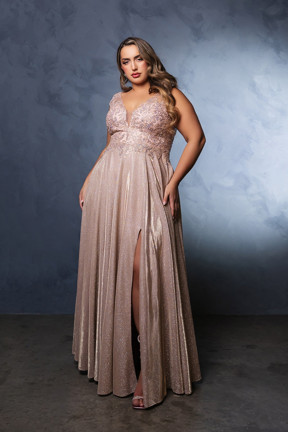 Vestido de Prom May Queen MQ2137 - ROSE GOLD
