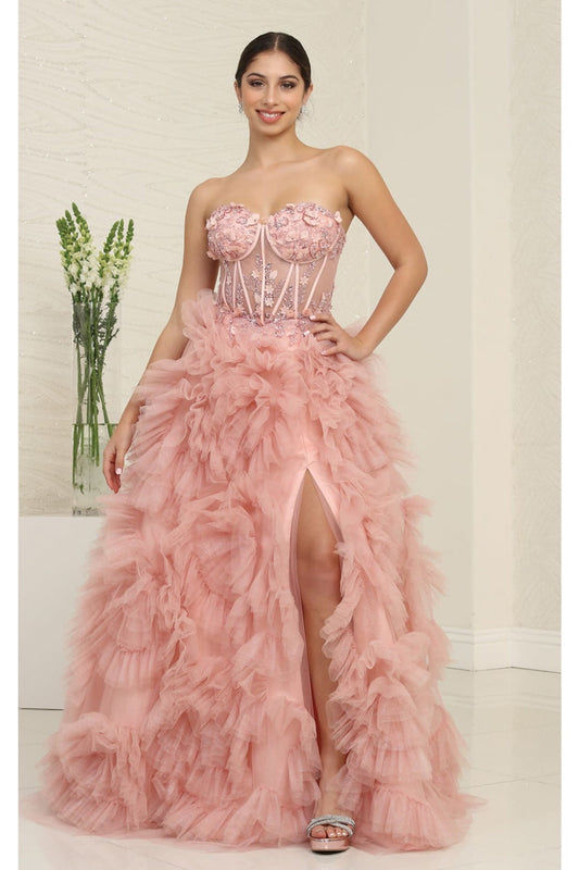 Vestido de Prom Royal Queen RQ8129 - BLUSH