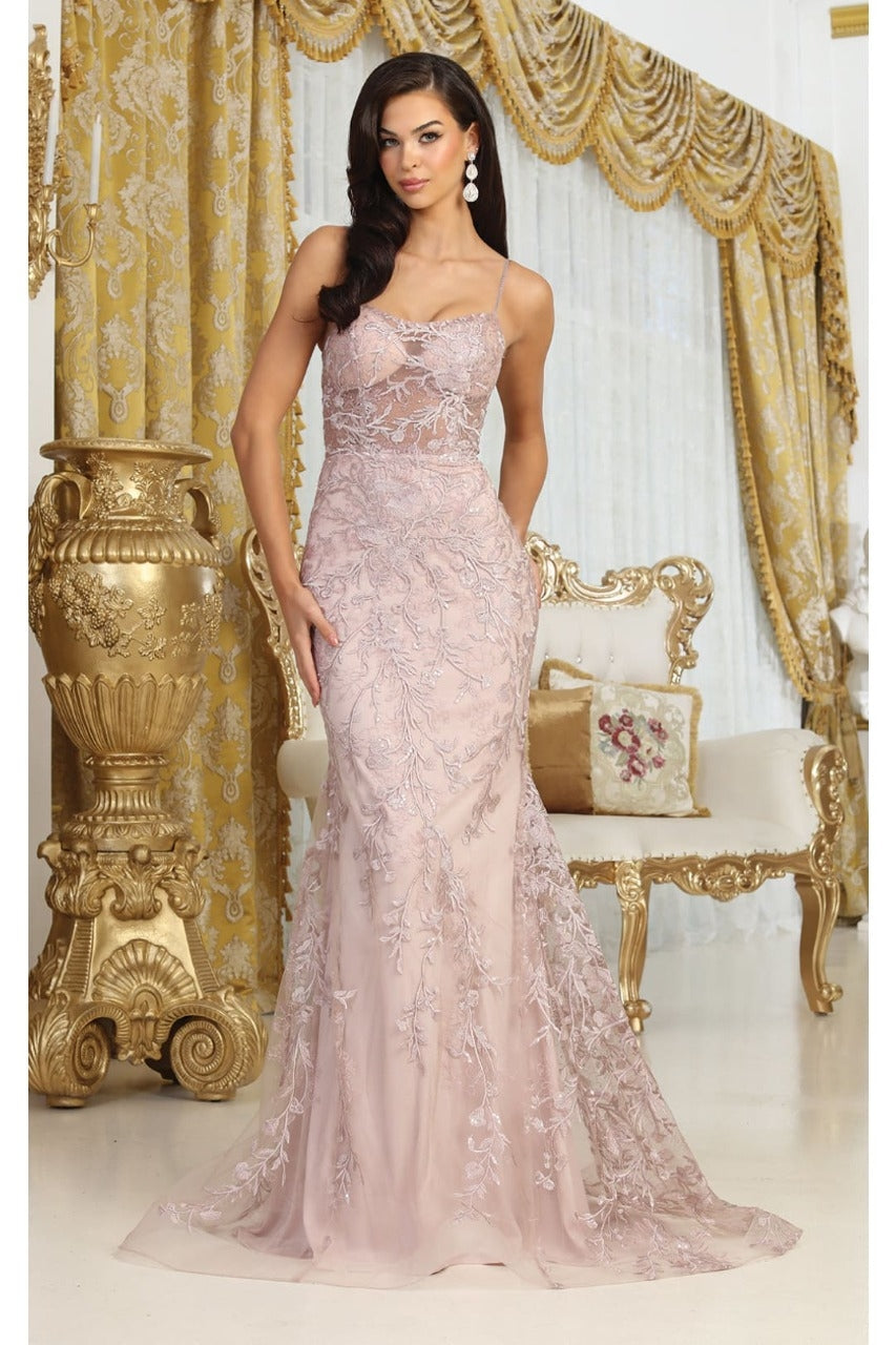 Vestido de Prom Royal Queen RQ8046 - MAUVE