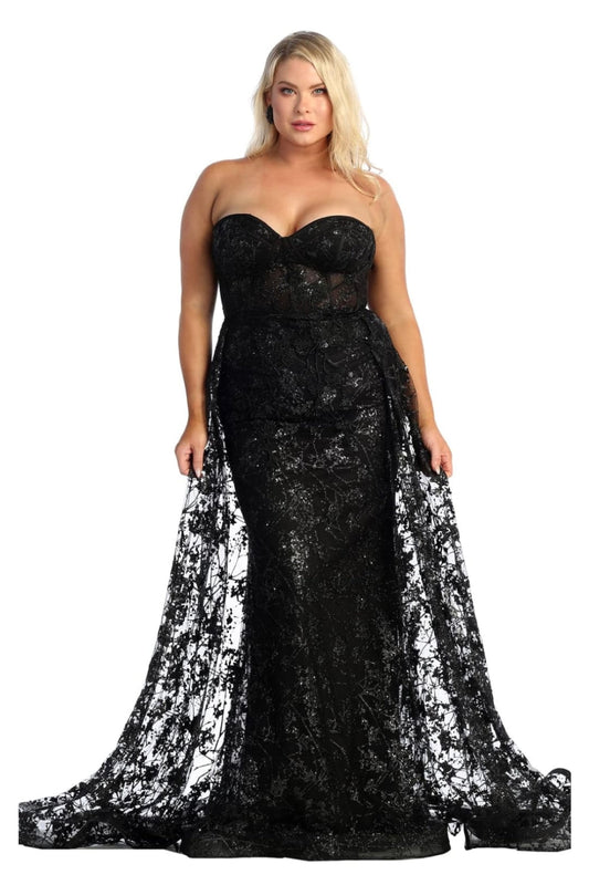 Vestido de Prom May Queen MQ1837 - BLACK