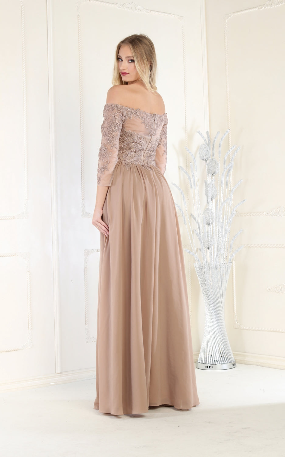 Vestido para Mamá de la Novia May Queen MQ1853 - MOCHA