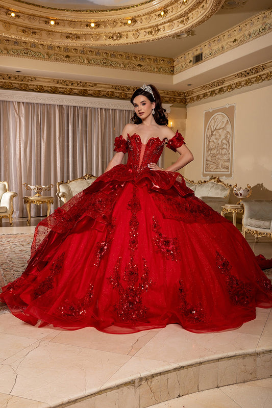 Vestido de XV Años Layla K LK295 - RED