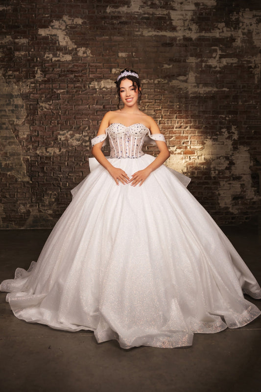 Vestido de XV Años Layla K LK281 - OFF WHITE