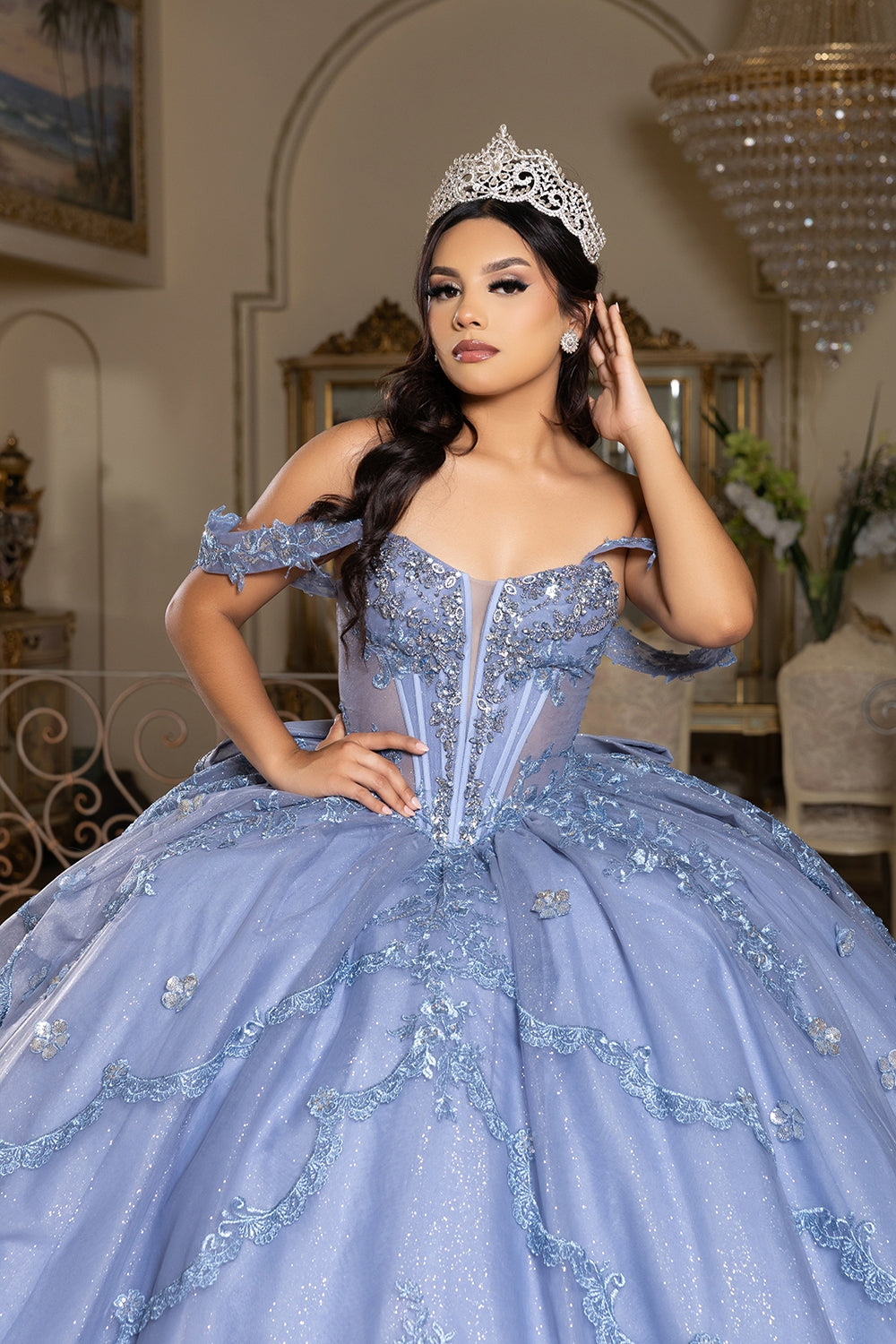 Vestido de XV Años Layla K LK283 - DUSTY BLUE