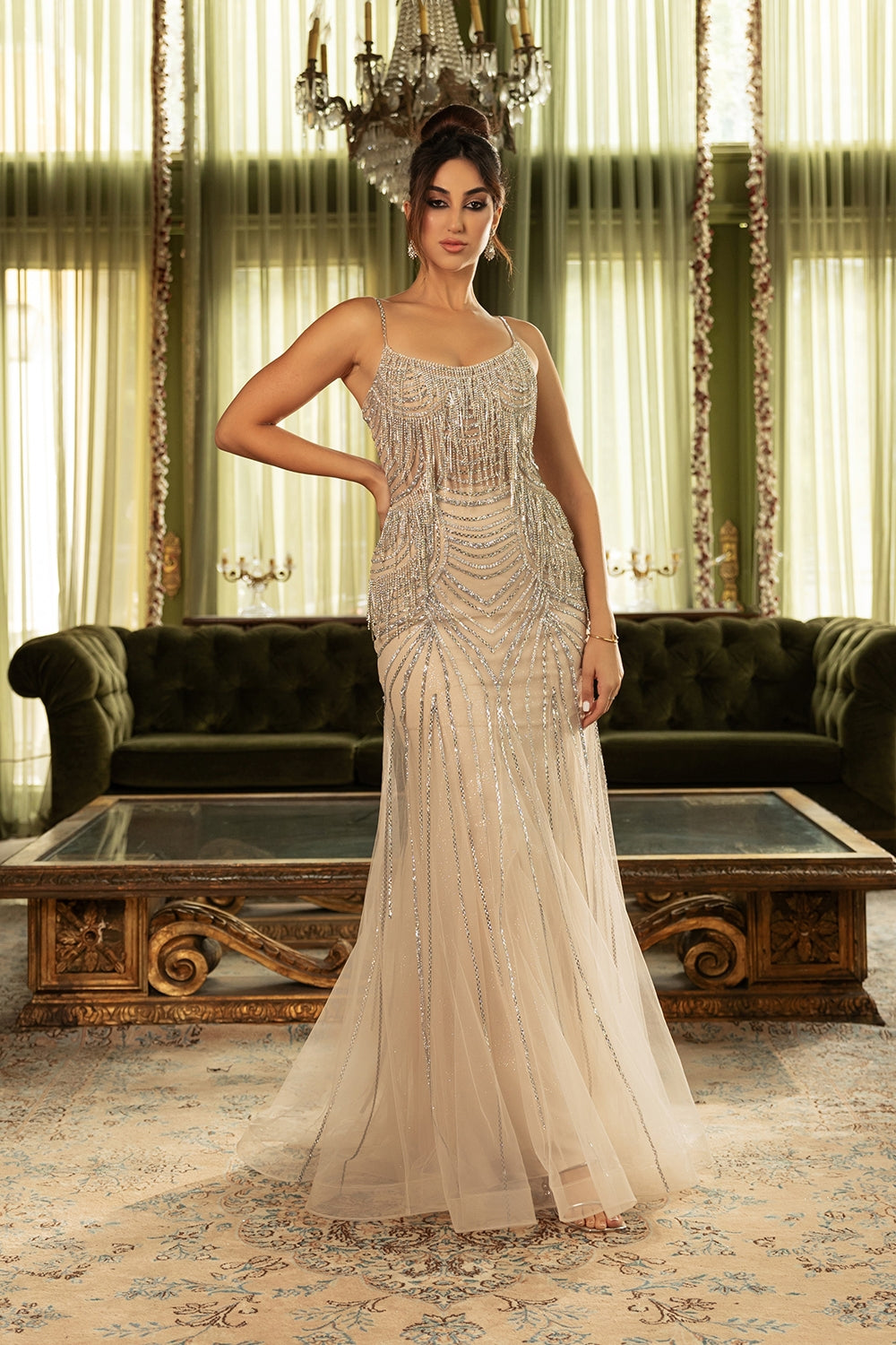 Vestido de Prom Royal Queen RQ8167 - CHAMPAGNE