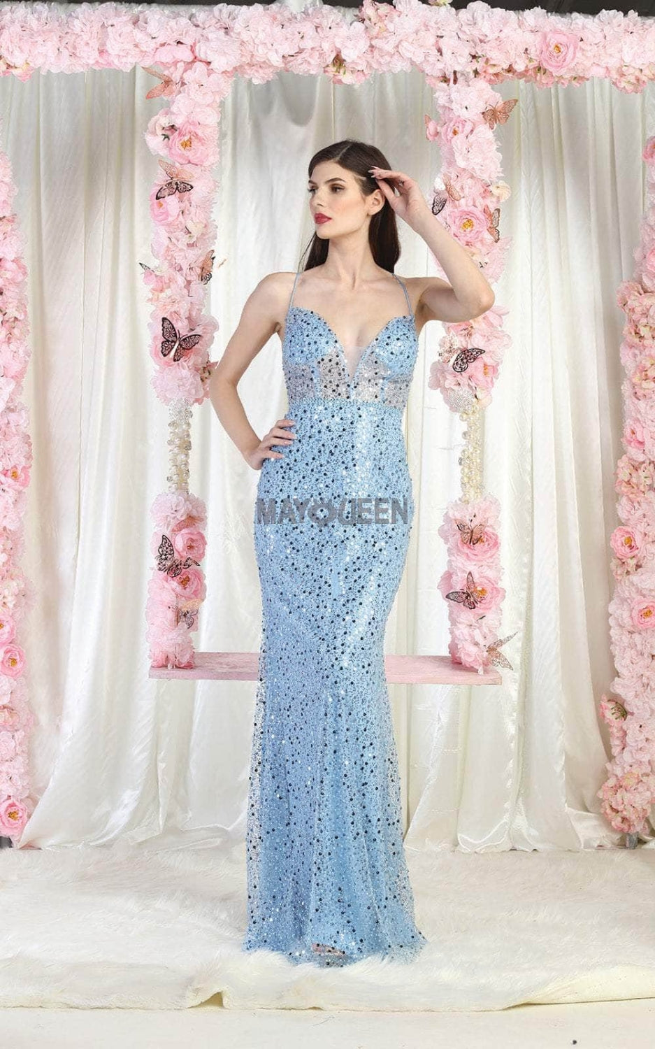 Vestido de Prom Royal Queen RQ7993 - DUSTY BLUE