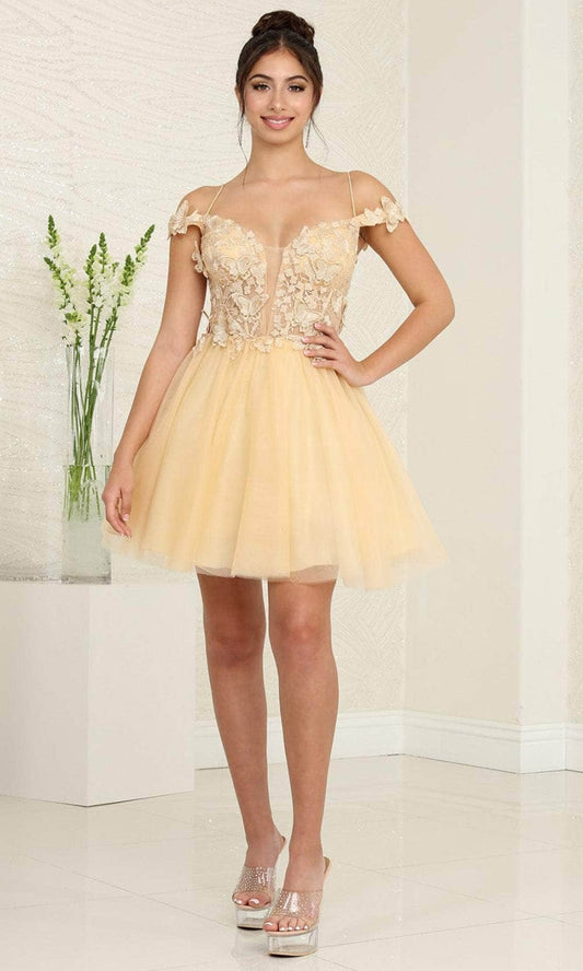 Vestido de Prom May Queen MQ2090 - CHAMPAGNE
