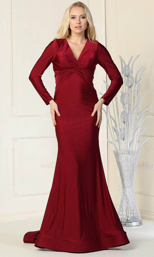 Vestido de Prom May Queen MQ1873 - BURGUNDY