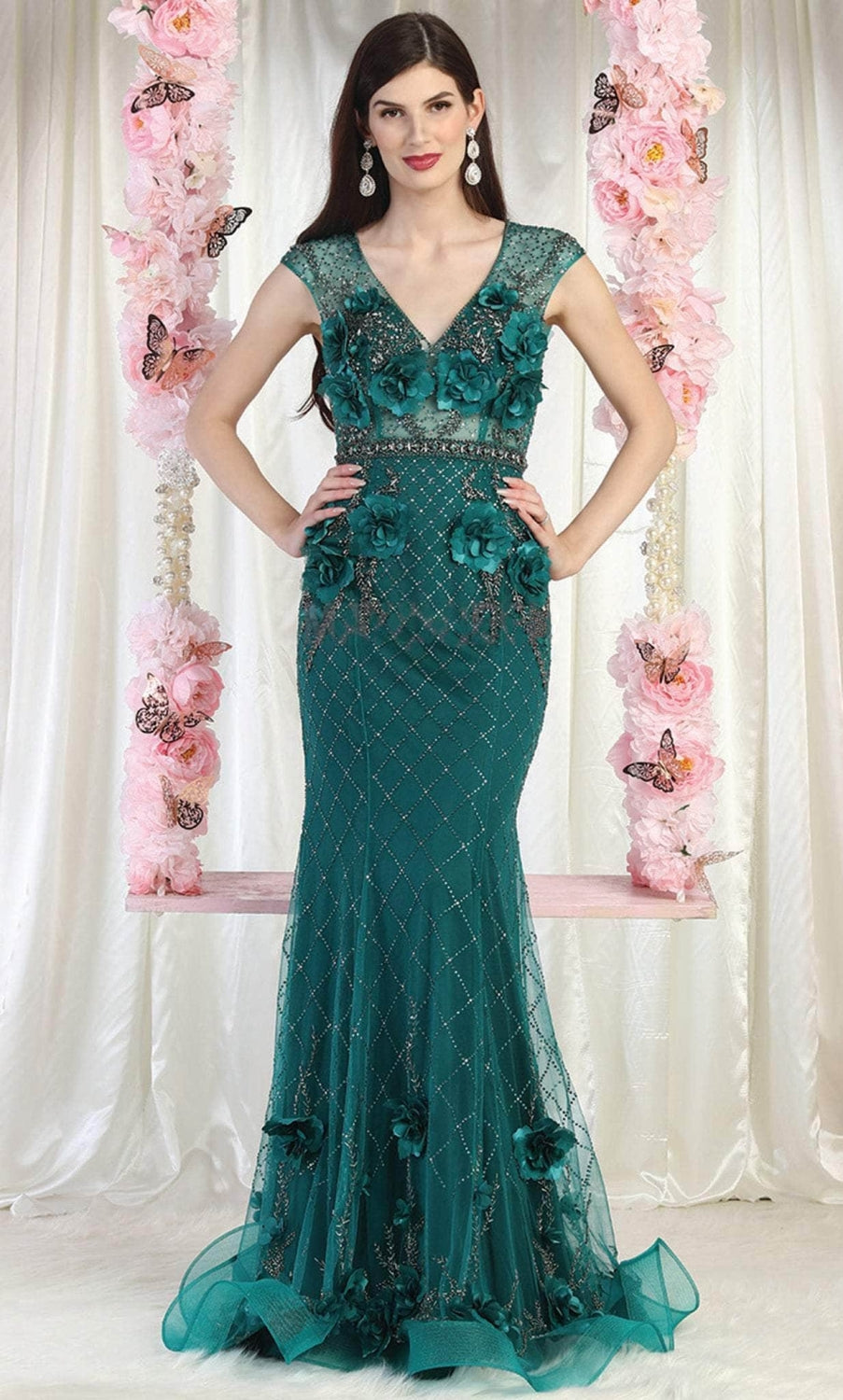 Vestido de Prom Royal Queen RQ7951 - HUNTER GREEN